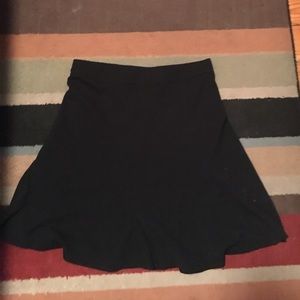 Covington Petite Black Godet-style skirt